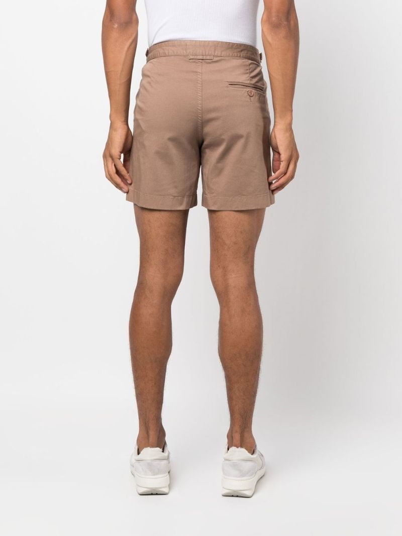 Brown Bulldog Cotton Shorts