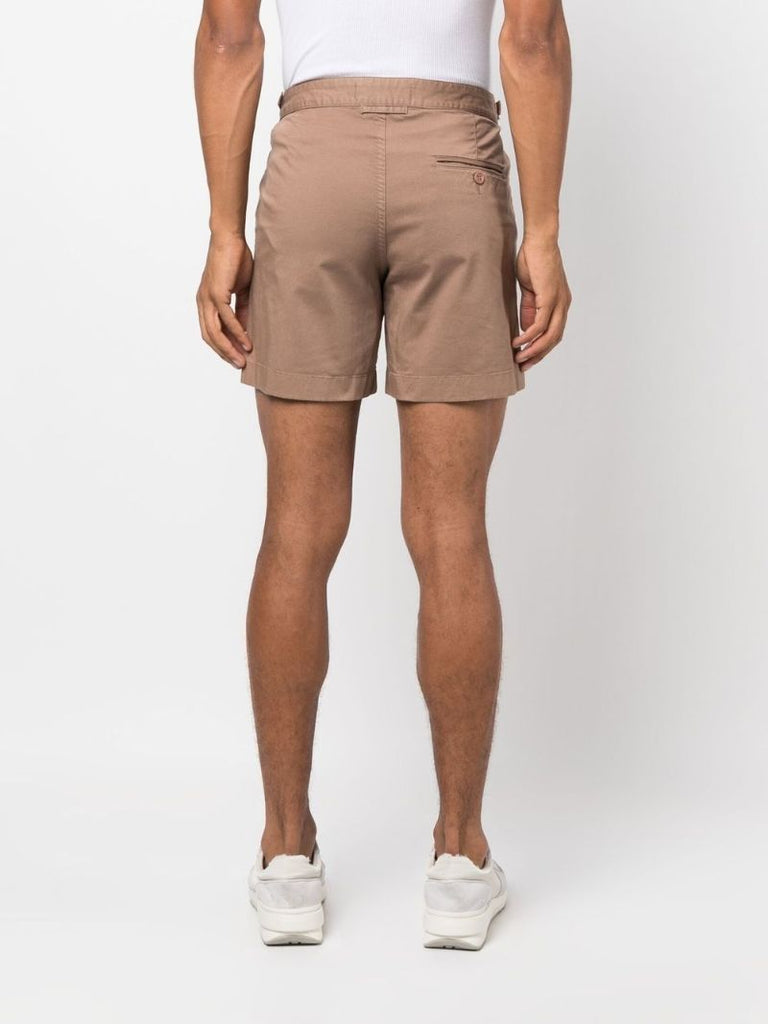 Brown Bulldog Cotton Shorts