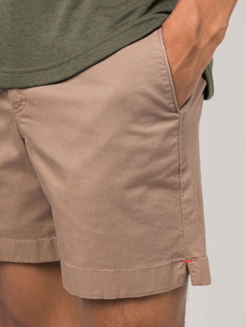 Brown Bulldog Cotton Shorts