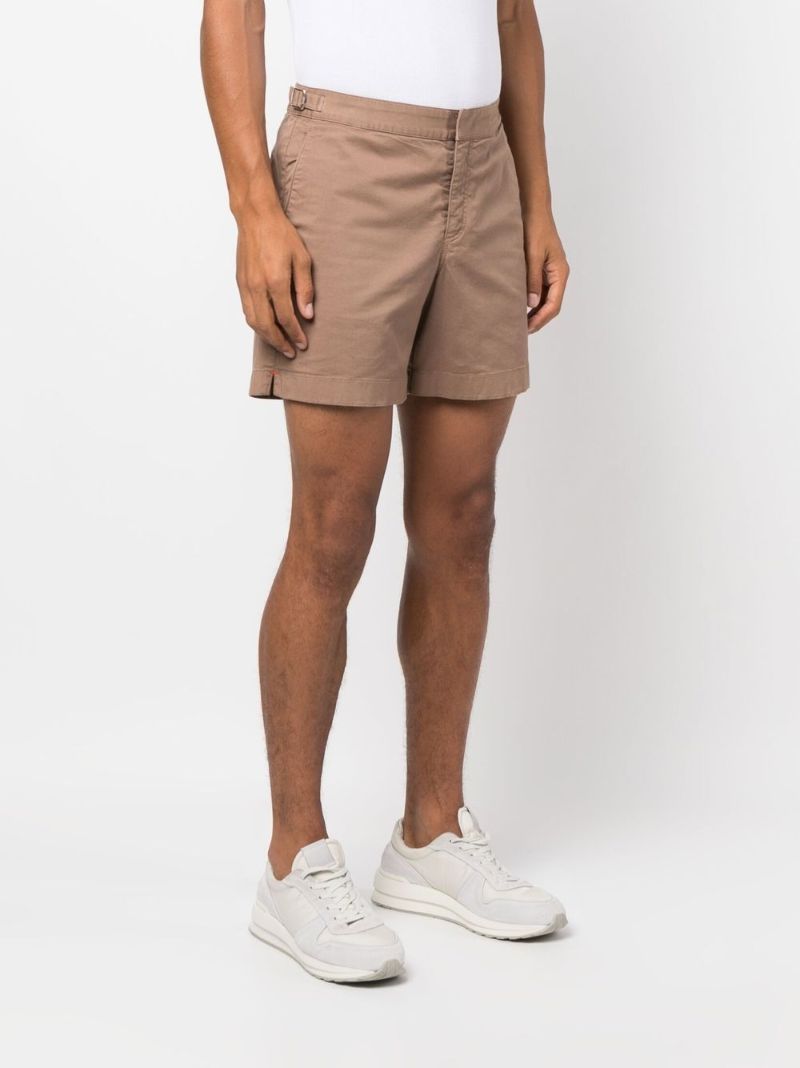 Brown Bulldog Cotton Shorts