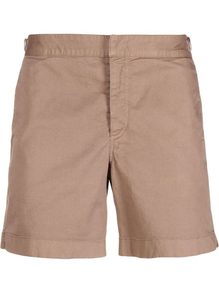 Brown Bulldog Cotton Shorts