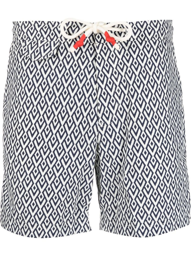 X Wham! Blue Standard Cano Swim Shorts