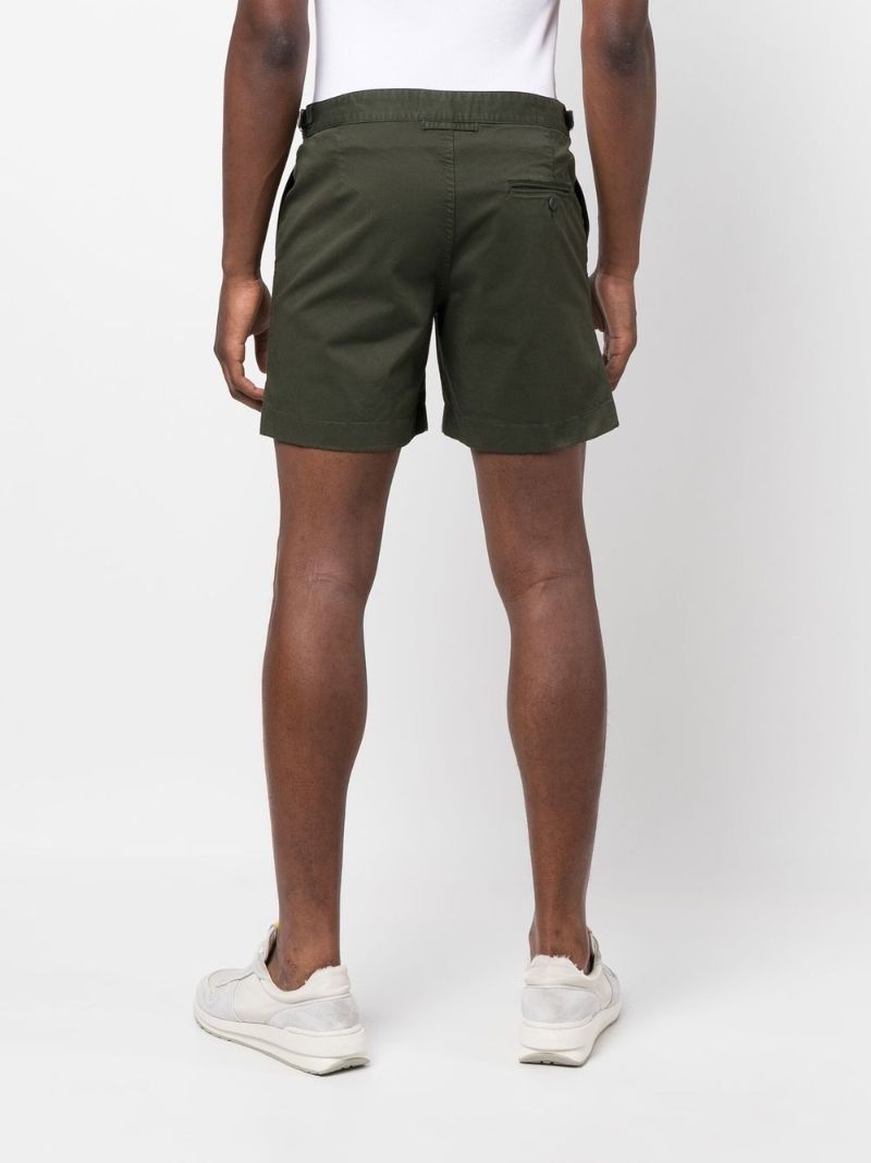 Green Bulldog Cotton Shorts