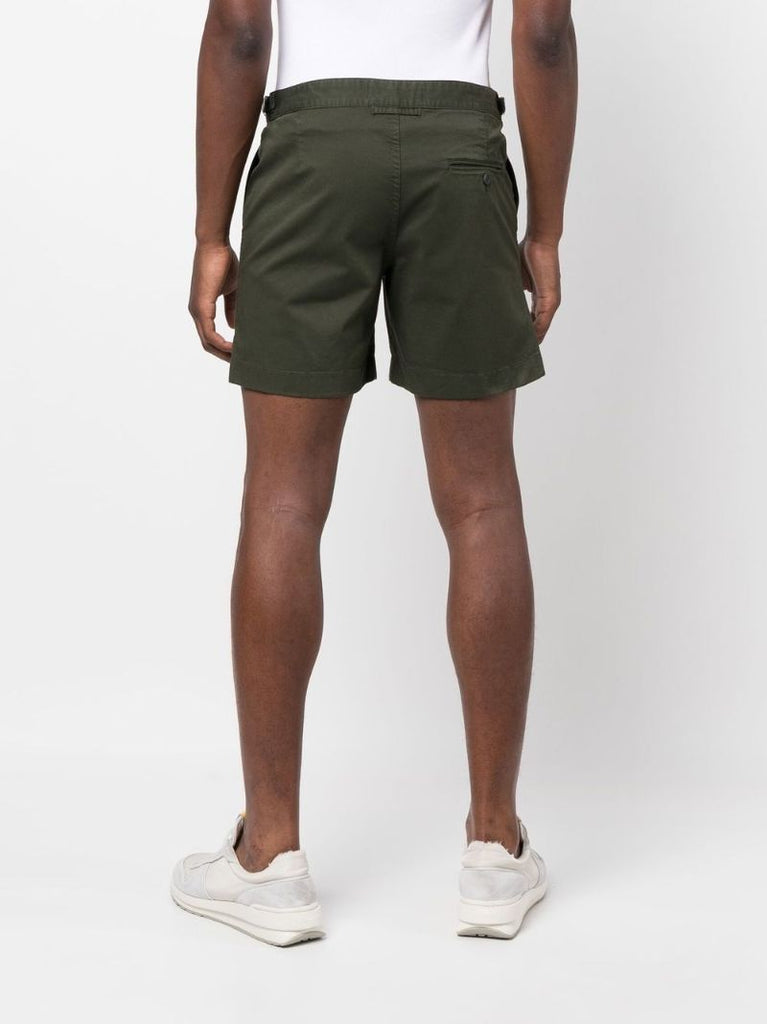 Green Bulldog Cotton Shorts