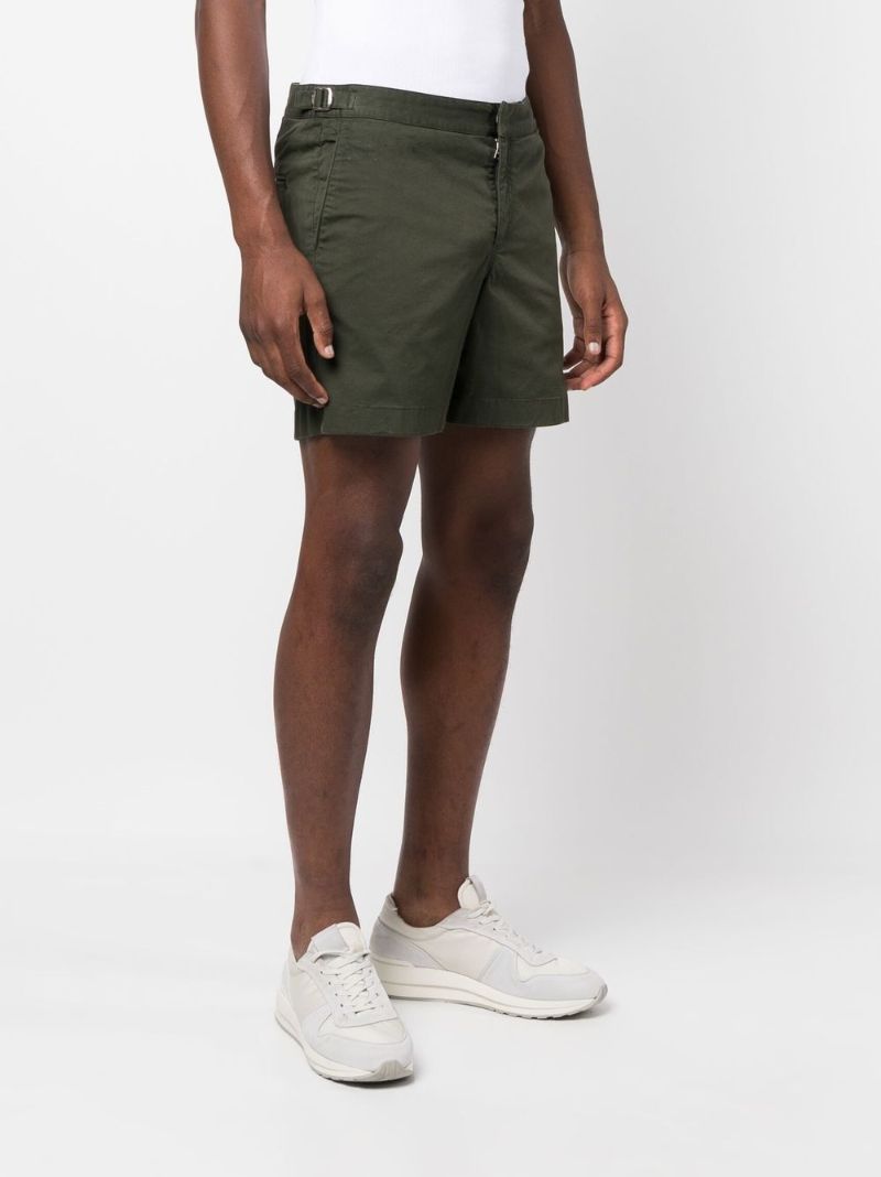 Green Bulldog Cotton Shorts