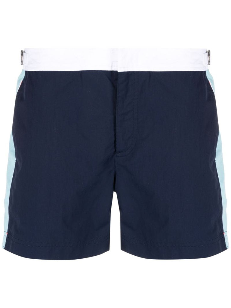 Blue Side Panel Swim Shorts