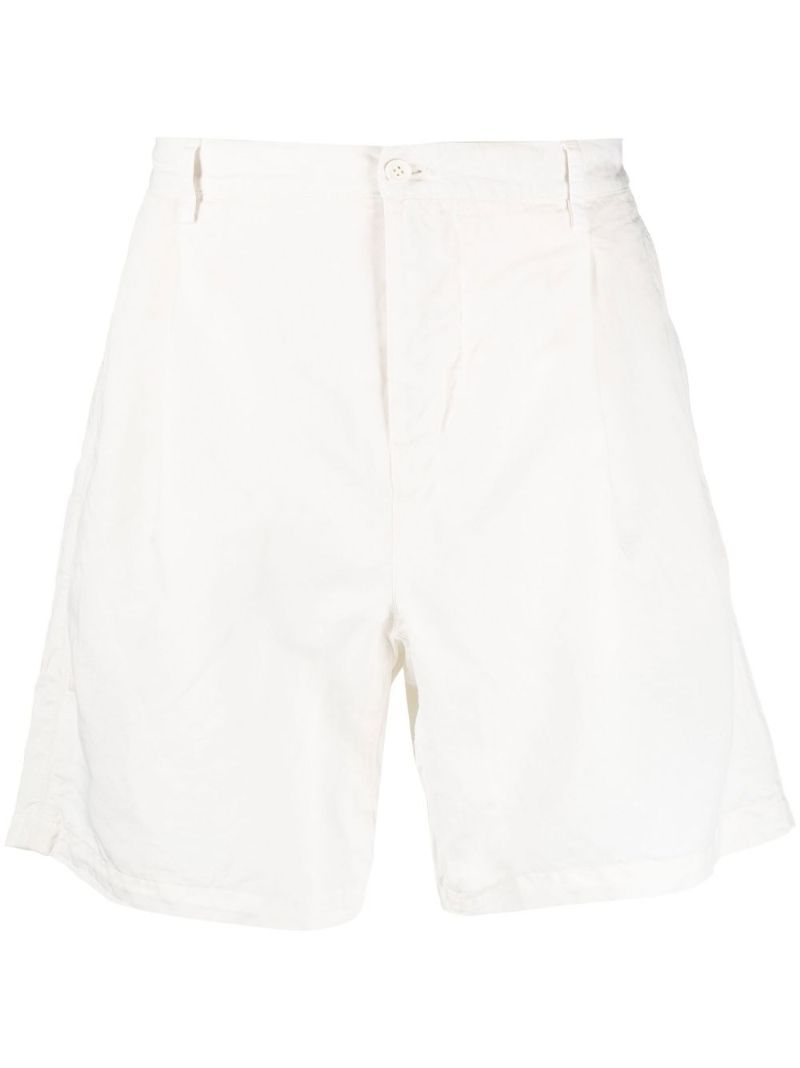 X Wham! White Searose Garment Dyed Shorts