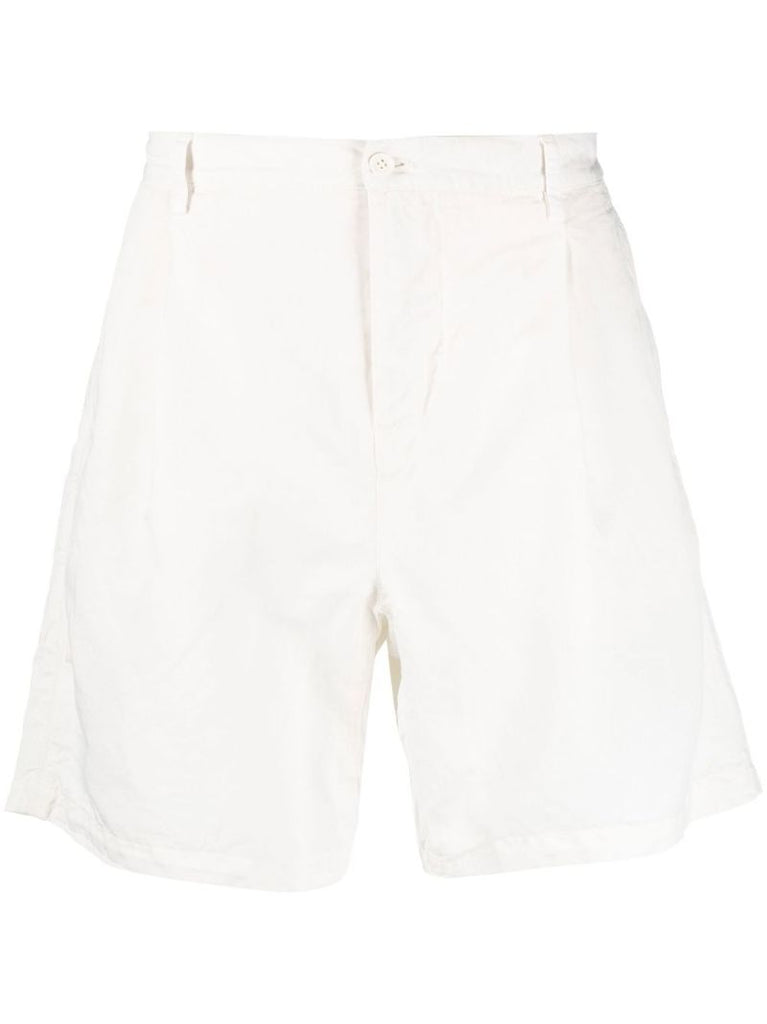 X Wham! White Searose Garment Dyed Shorts