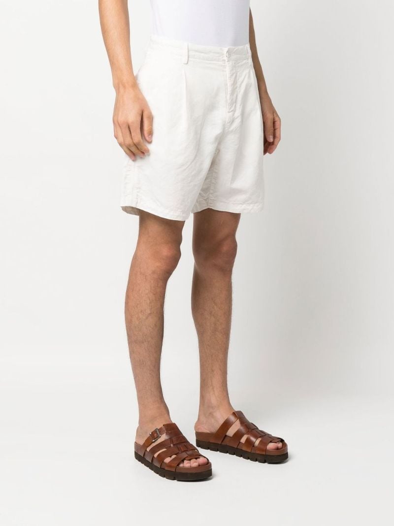X Wham! White Searose Garment Dyed Shorts