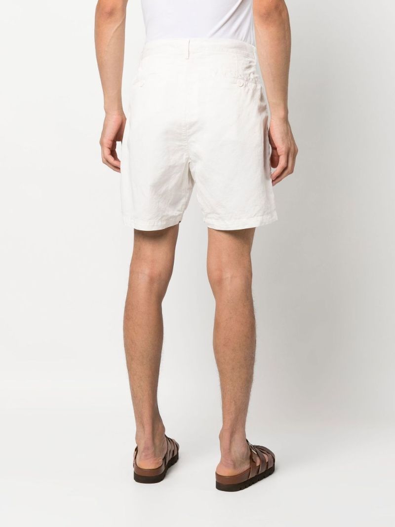 X Wham! White Searose Garment Dyed Shorts