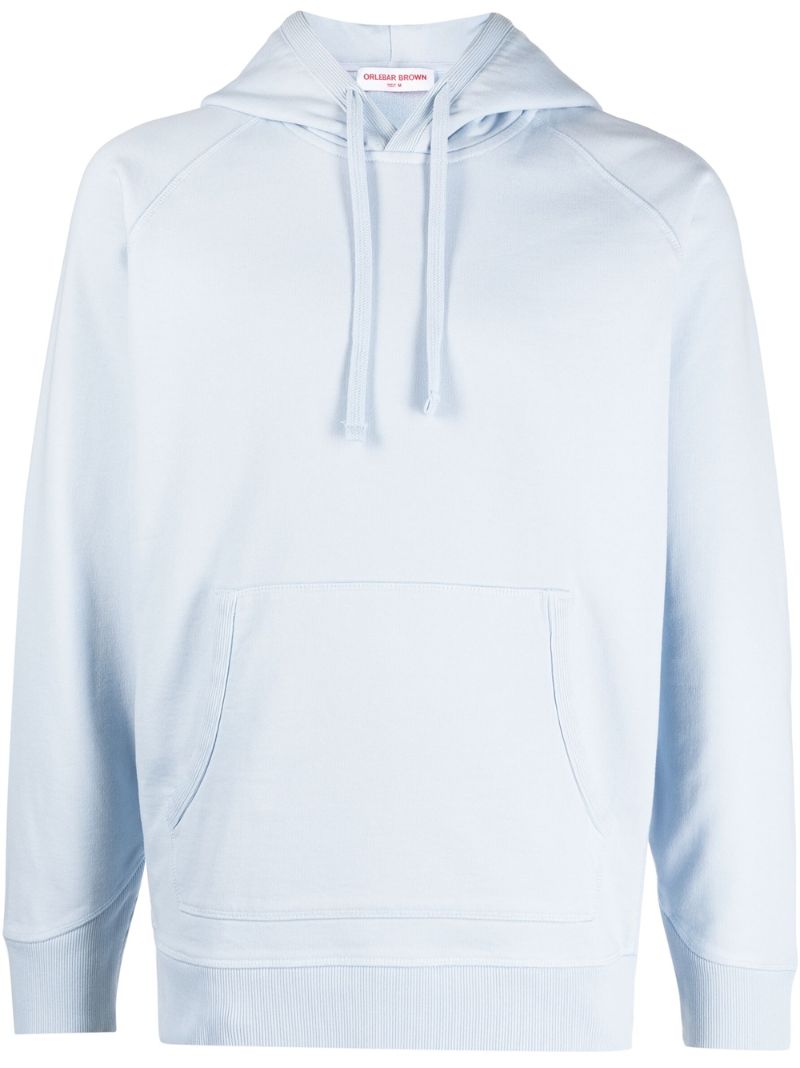 Blue Francis Long Sleeve Organic Cotton Hoodie