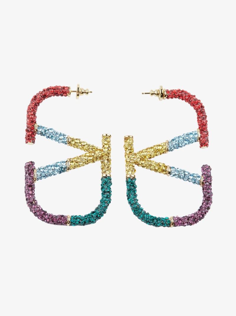 Multicolour Vlogo Crystal-embellished Earrings