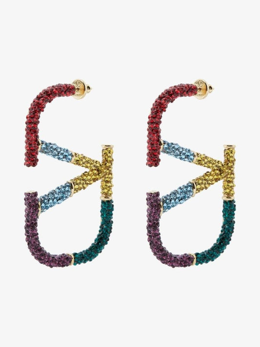 Multicolour Vlogo Crystal-embellished Earrings