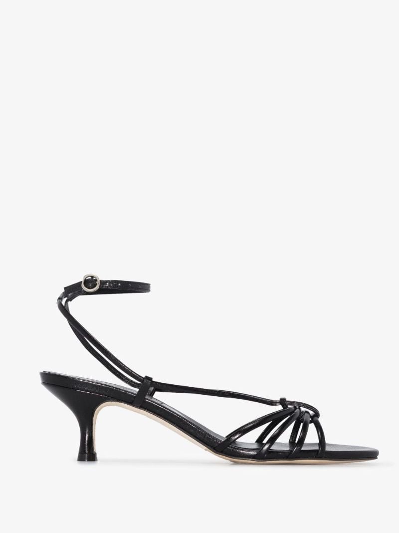 Black Ulla 55 Leather Sandals