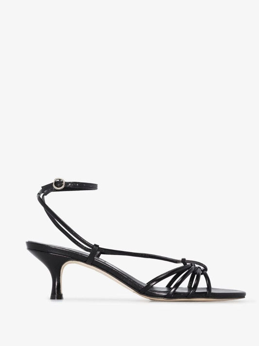 Black Ulla 55 Leather Sandals