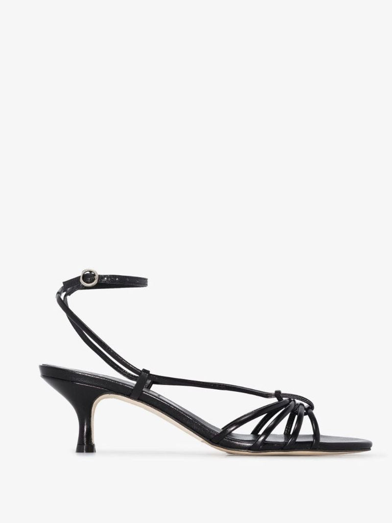 Black Ulla 55 Leather Sandals