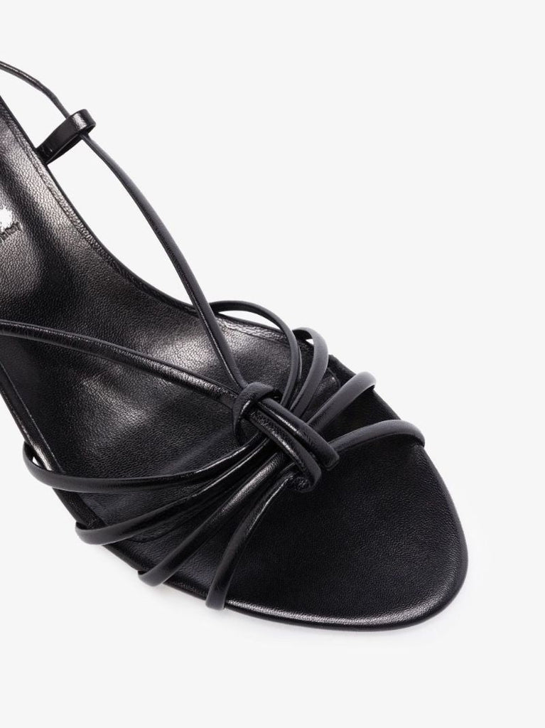 Black Ulla 55 Leather Sandals