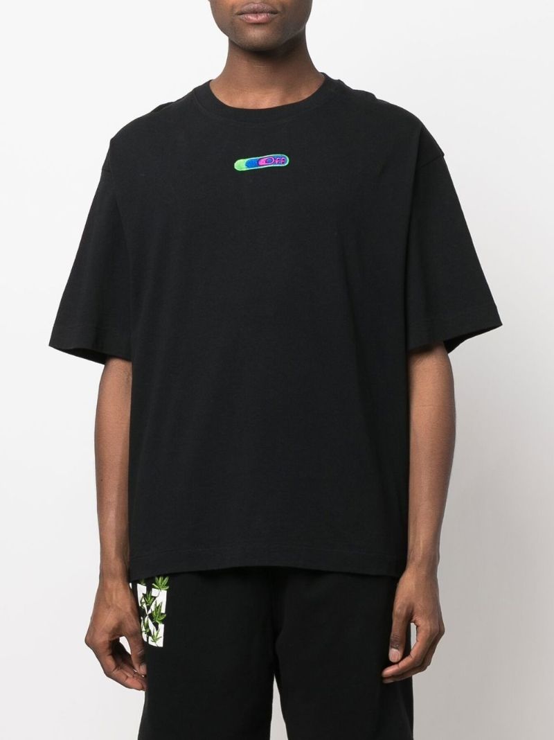 Black Hemp Leaf Arrows T-shirt