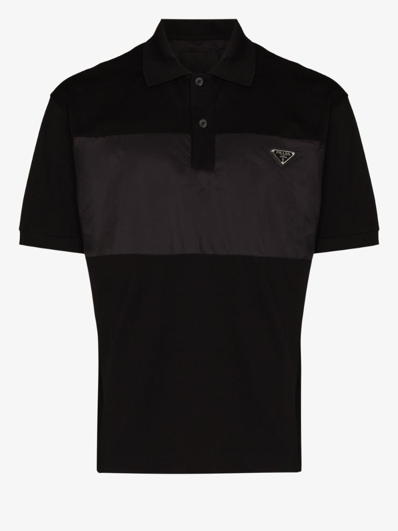 Re-nylon Panel Polo Shirt