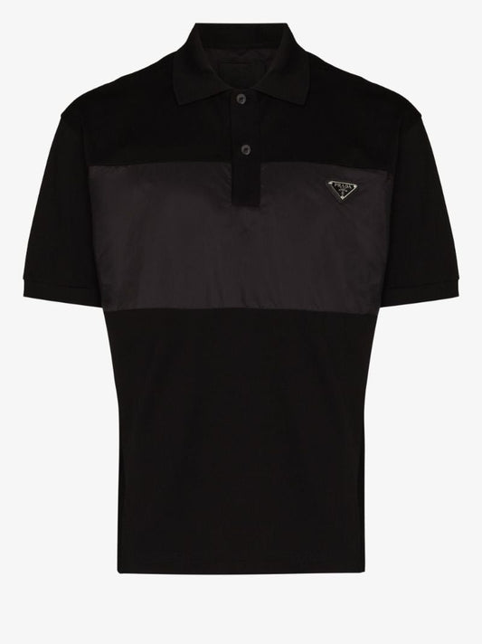 Re-nylon Panel Polo Shirt