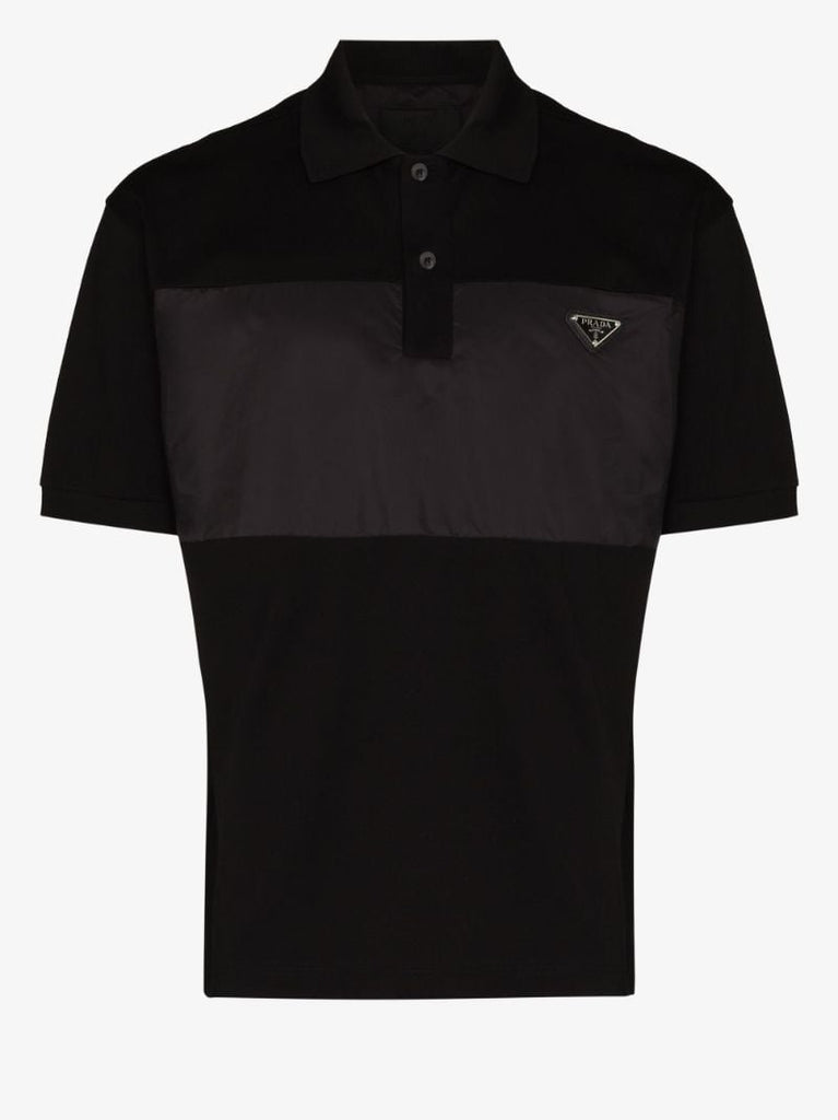 Re-nylon Panel Polo Shirt