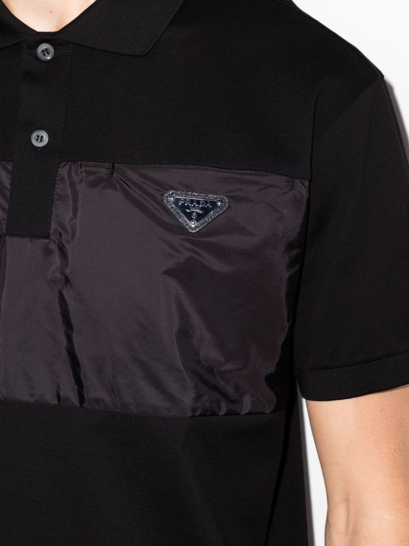 Re-nylon Panel Polo Shirt