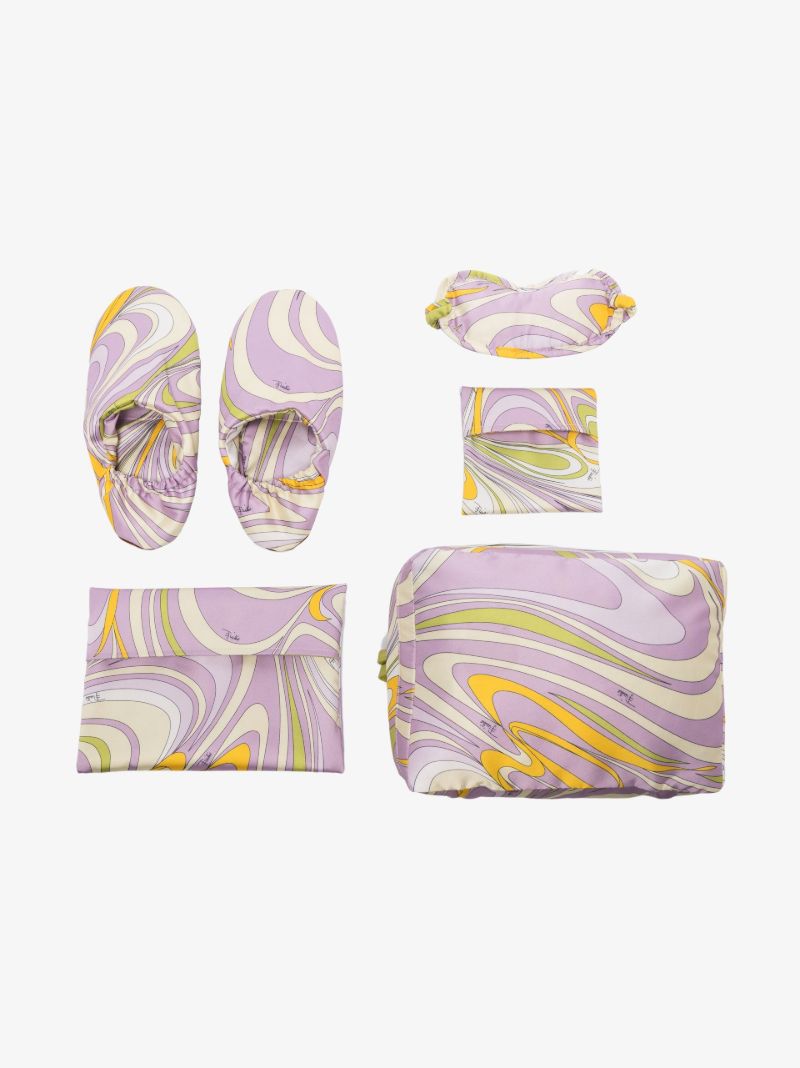 Purple Onde-print Sleep Set