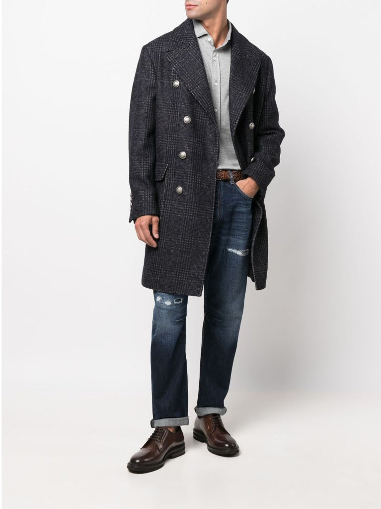 Blue Straight Leg Jeans