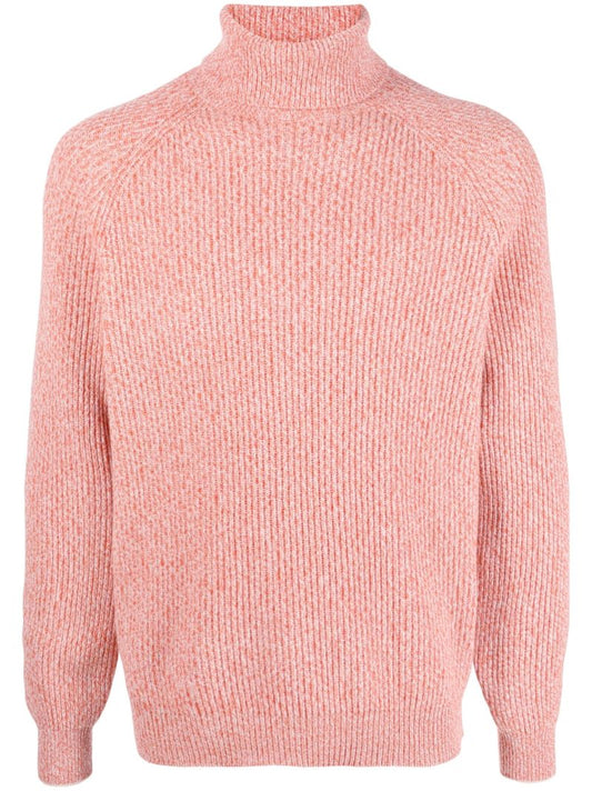 Orange Roll Neck Sweater