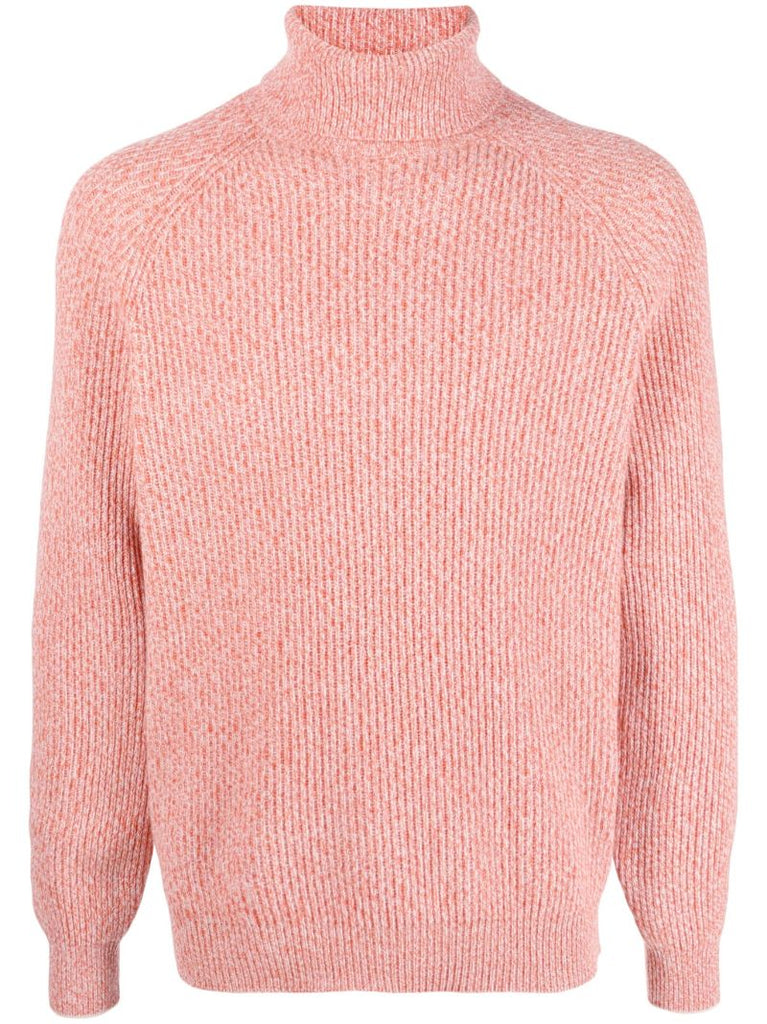 Orange Roll Neck Sweater