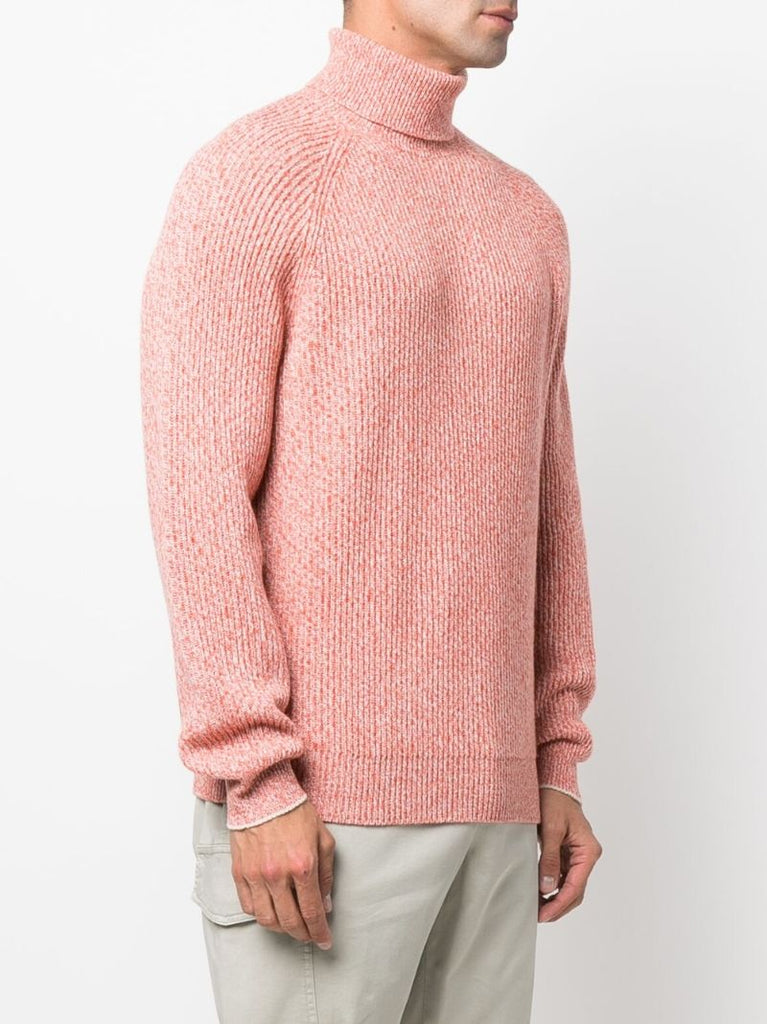 Orange Roll Neck Sweater