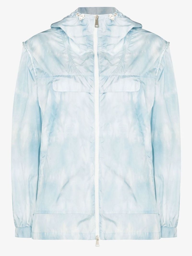 Printed Zip-up Hooded Jacket