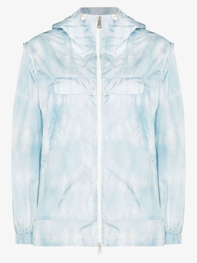 Printed Zip-up Hooded Jacket