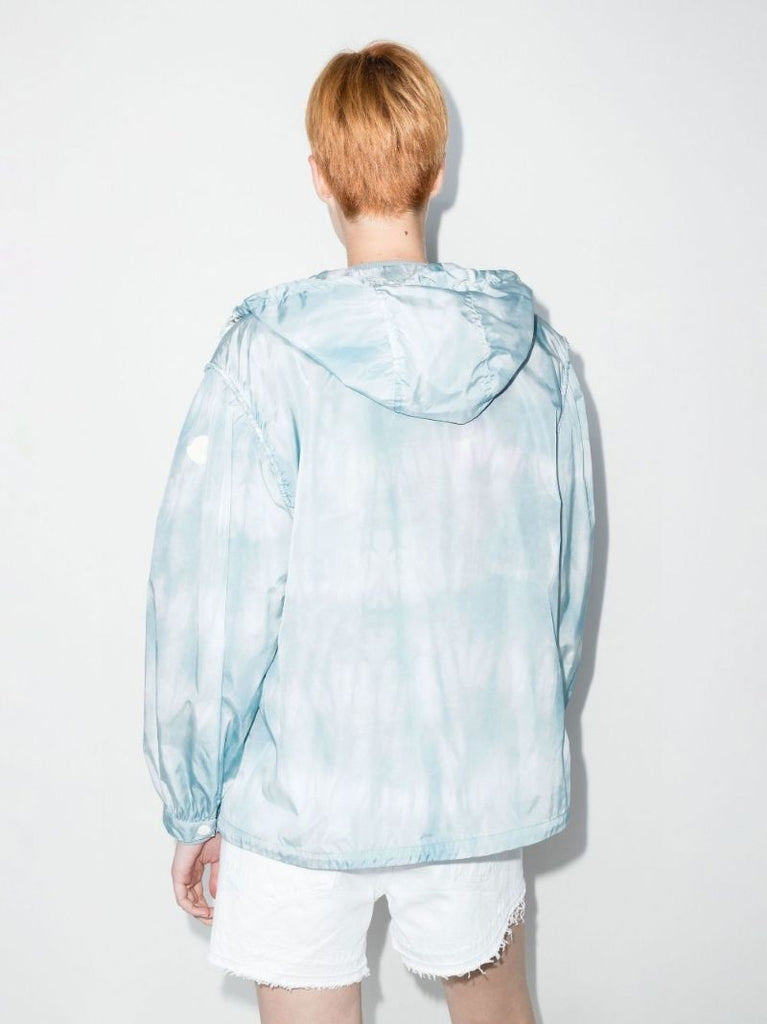 Printed Zip-up Hooded Jacket
