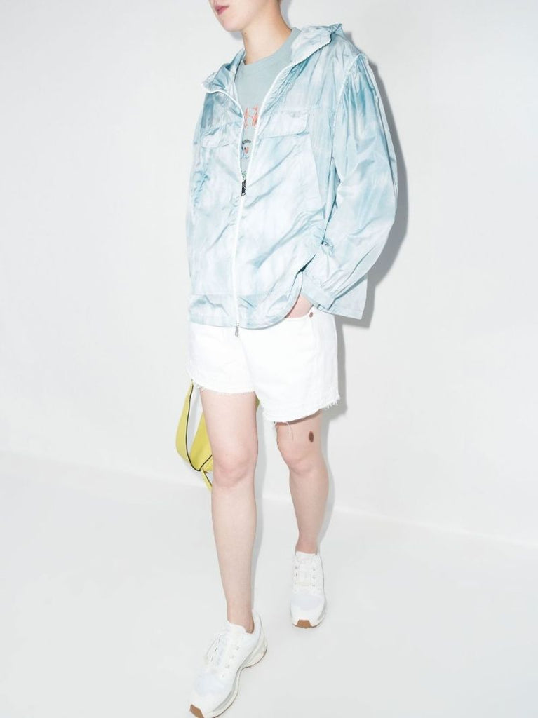 Printed Zip-up Hooded Jacket