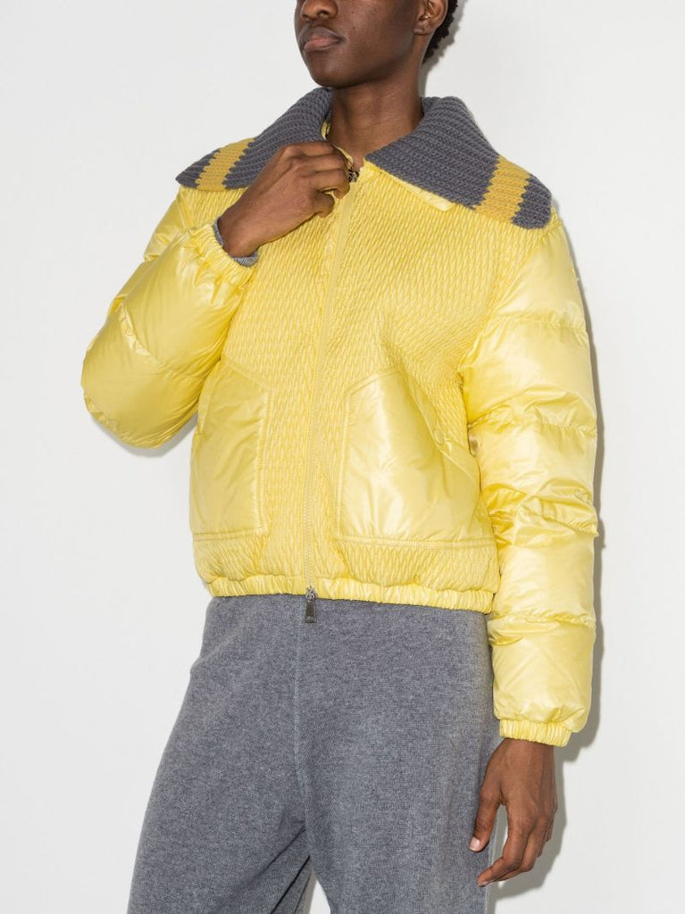 Yellow Arpont Quilted Puffer Jacket