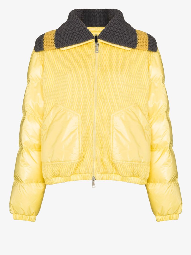 Yellow Arpont Quilted Puffer Jacket