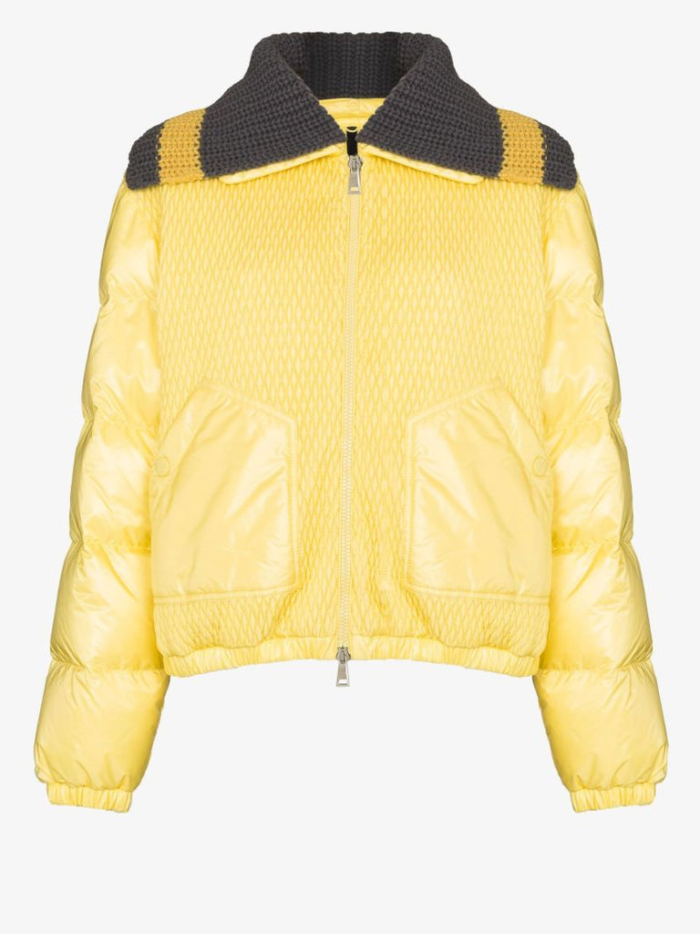 Yellow Arpont Quilted Puffer Jacket