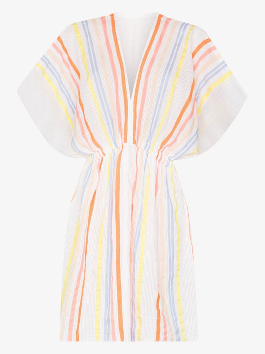 White Tirunesh Cotton Mini Dress