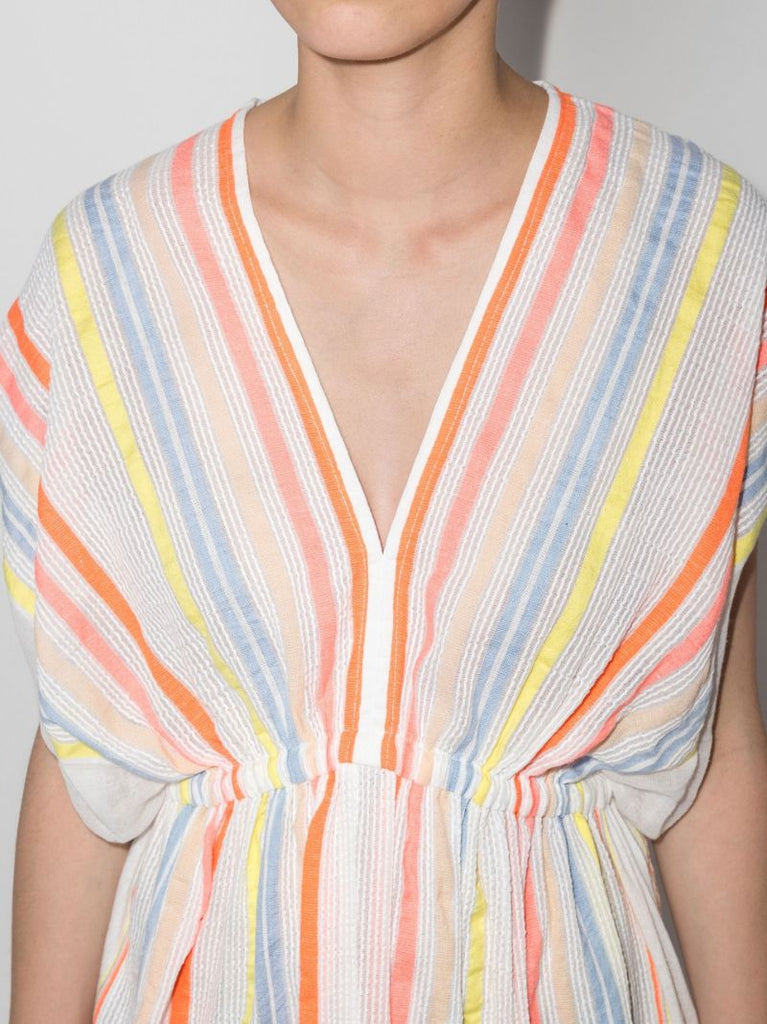 White Tirunesh Cotton Mini Dress