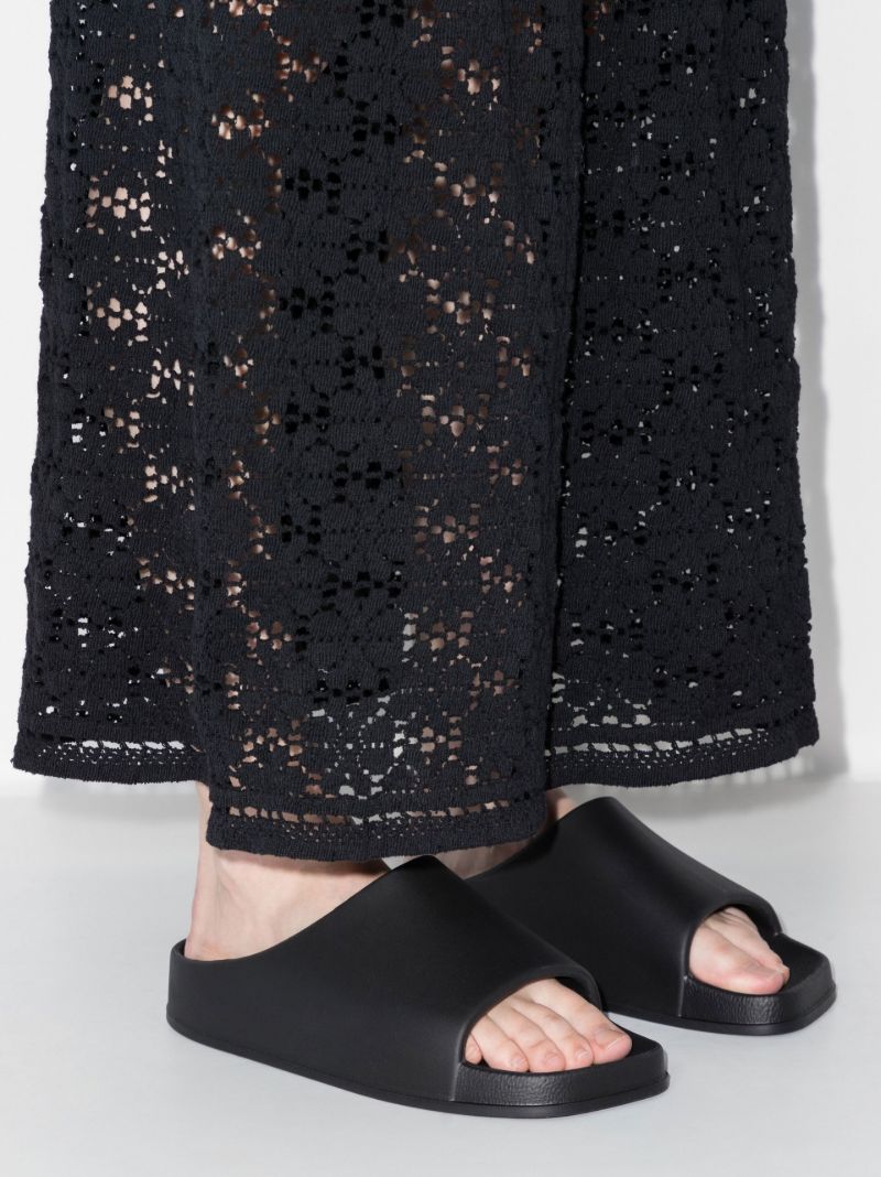Black Brighton Flat Slides