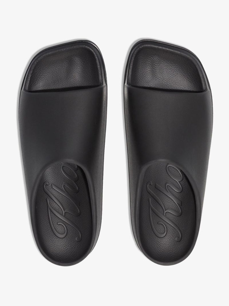 Black Brighton Flat Slides