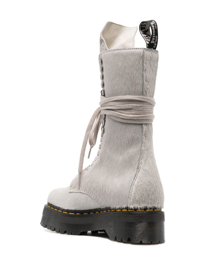 X Dr. Martens Grey Quad Sole Boots