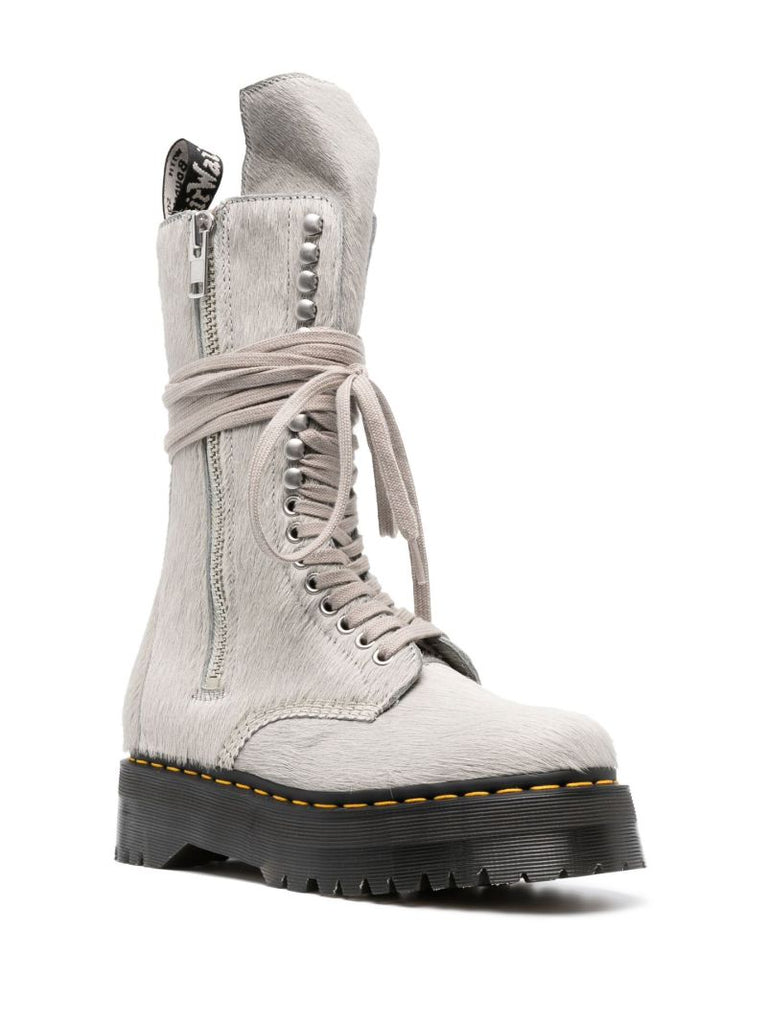 X Dr. Martens Grey Quad Sole Boots