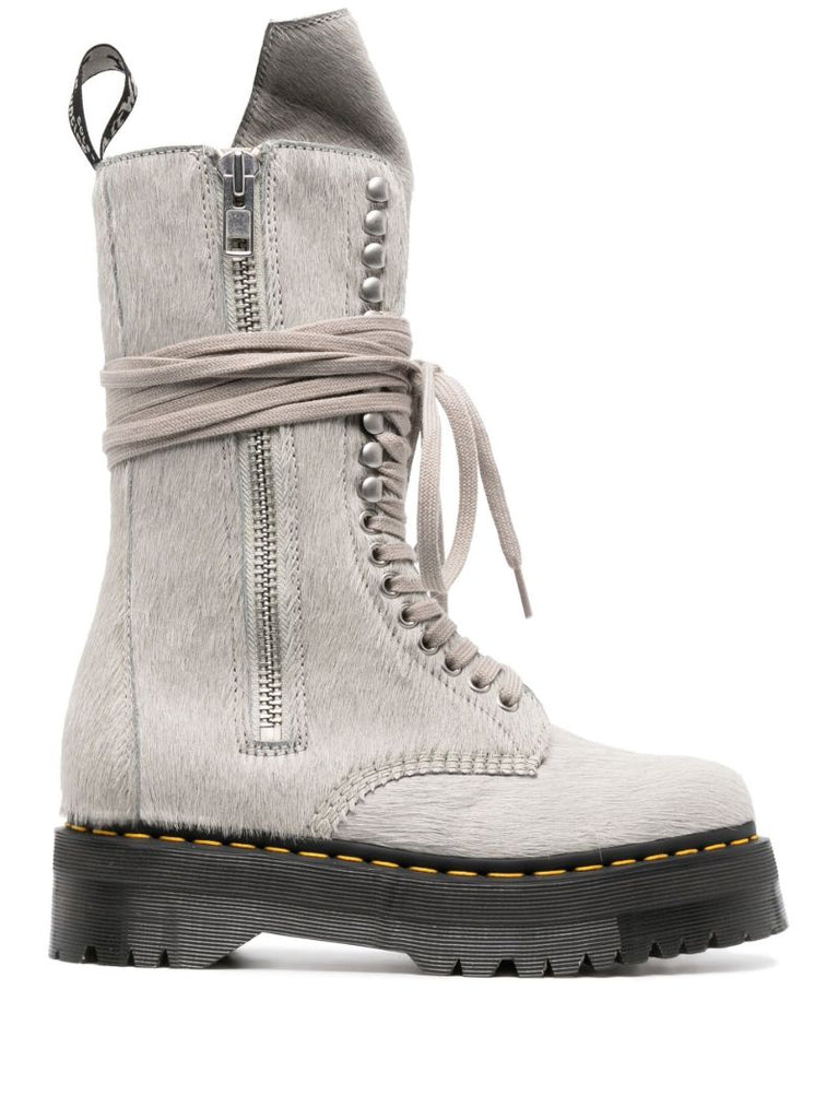 X Dr. Martens Grey Quad Sole Boots