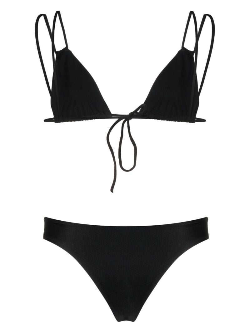 Black Crystal-embellished Bikini