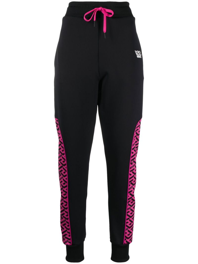 Black Greca Track Pants