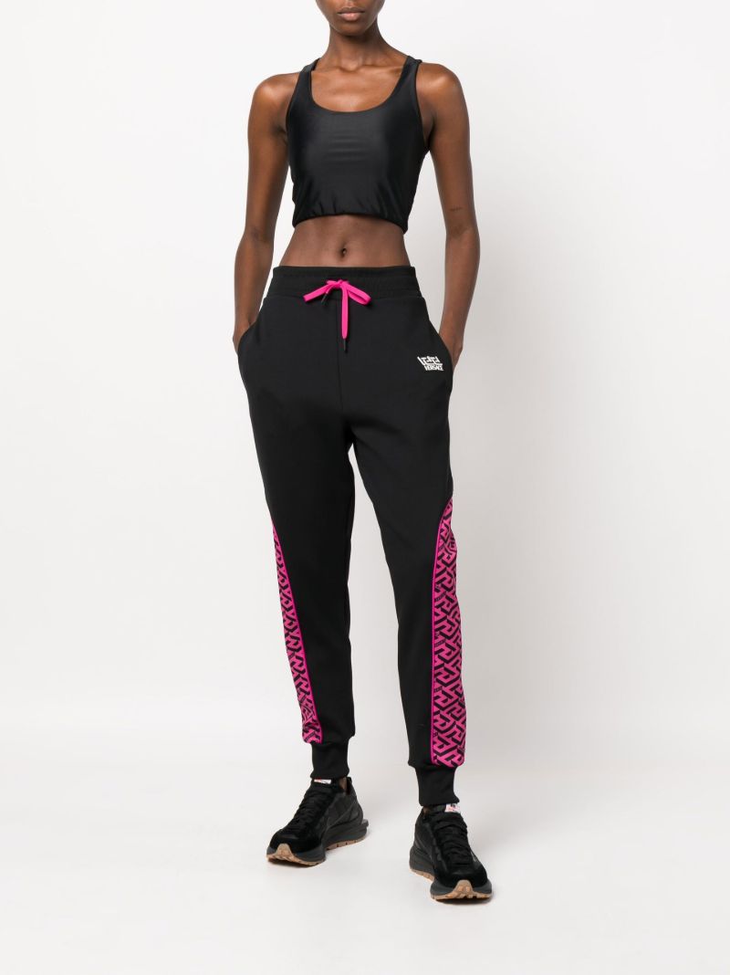 Black Greca Track Pants