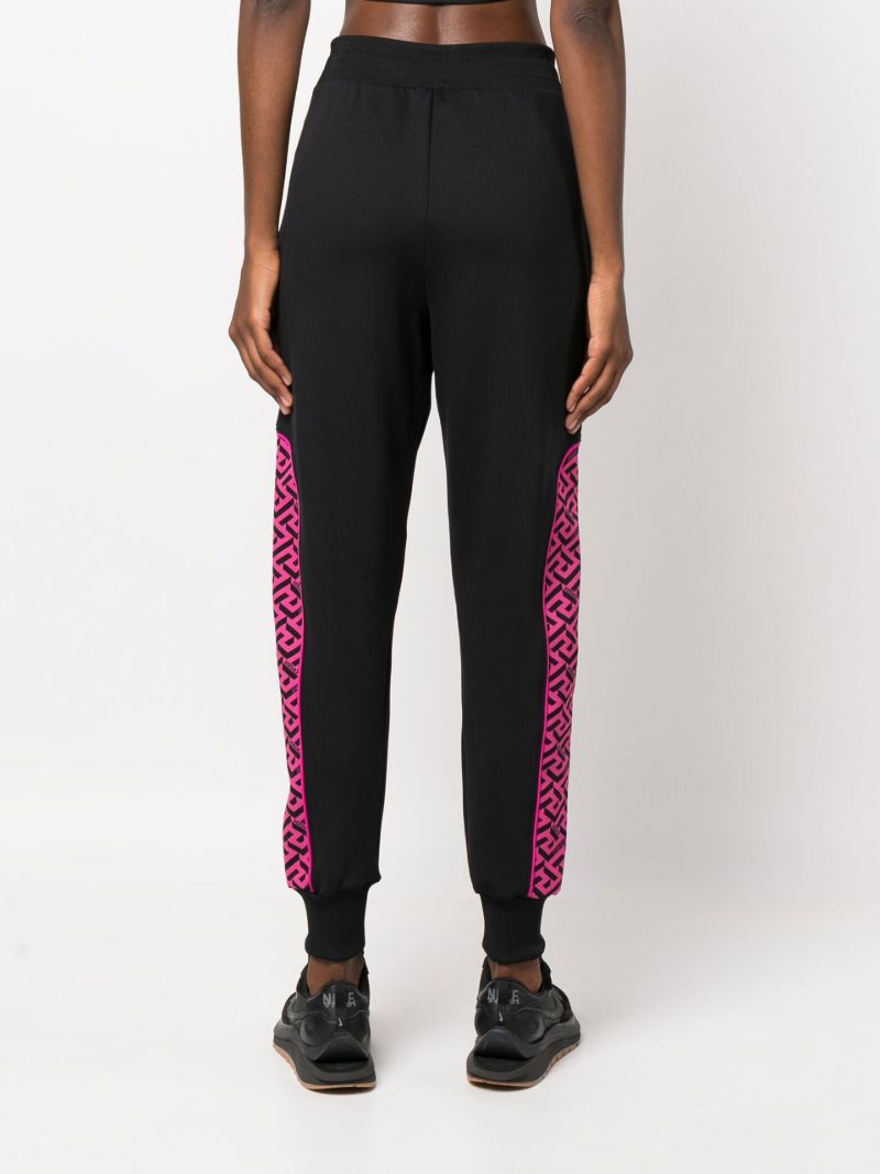 Black Greca Track Pants