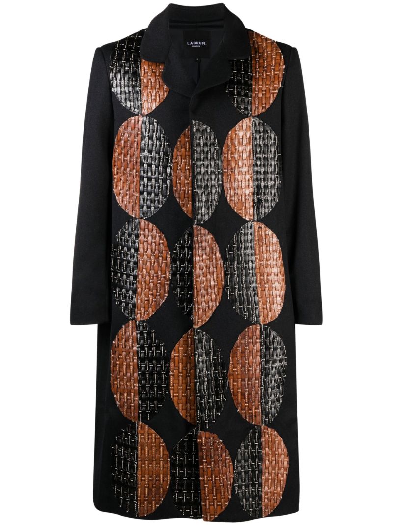 Black Patchwork Coat